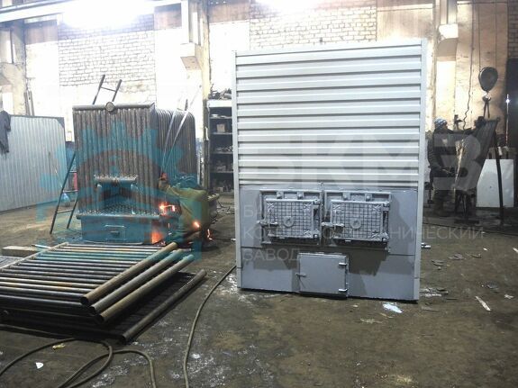 Производство водогрейных котлов отопления серии КВр